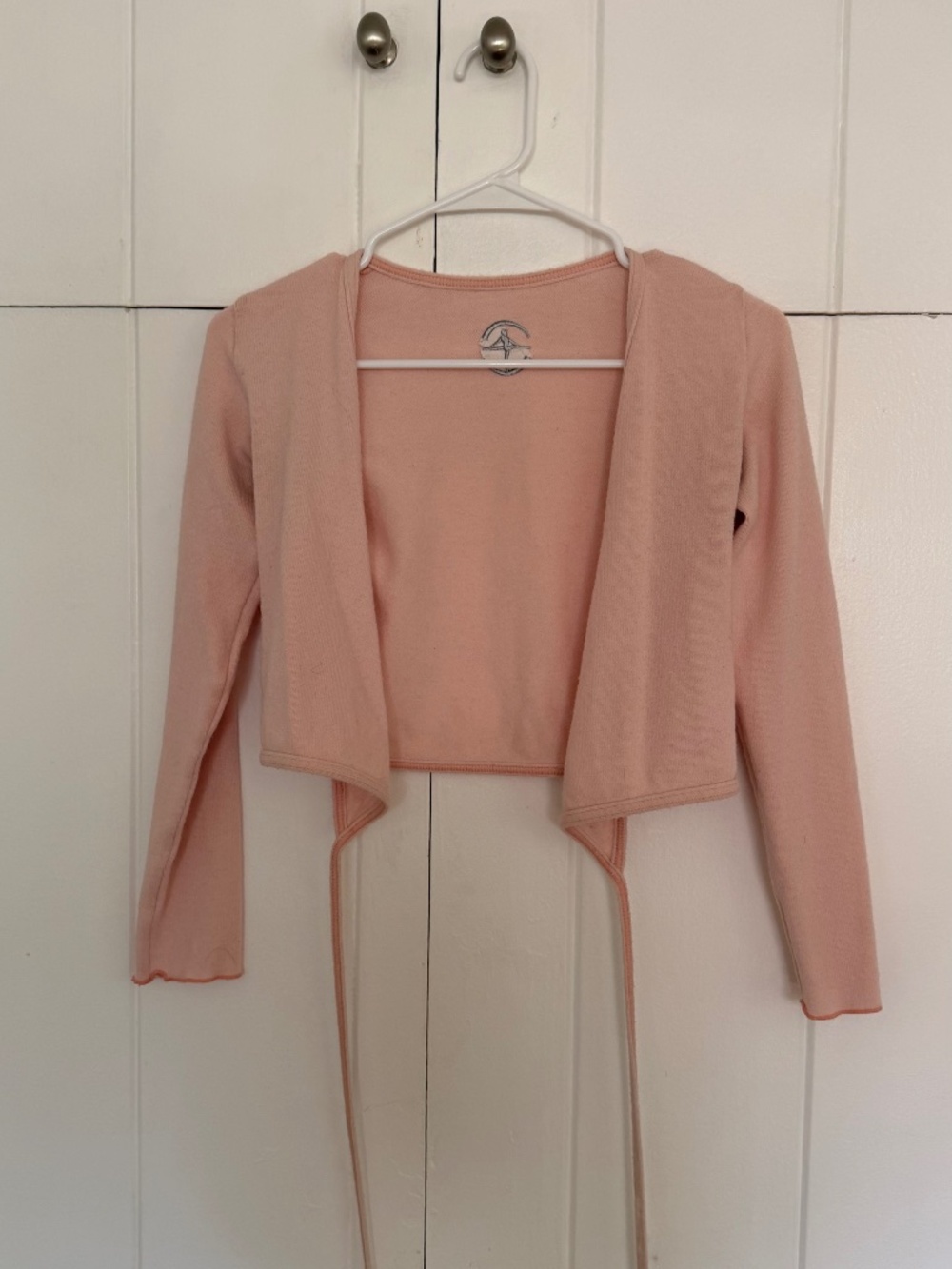 Blush Pink Ballet Wrap Cardigan